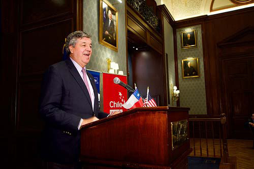 speakers at the Friends of Chile awards ceremony 